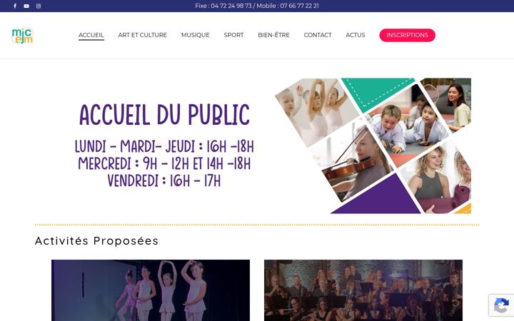 Screenshot of mjc-emchasse.com