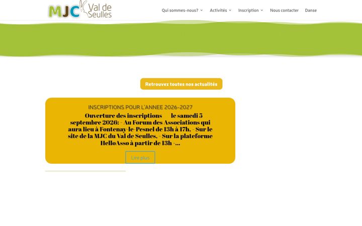 Screenshot of mjc-valdeseulles.fr