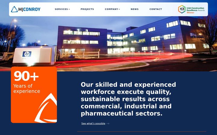 Screenshot of mjconroy.com