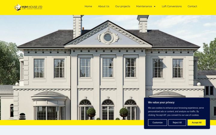 Screenshot of mjmhouse.com