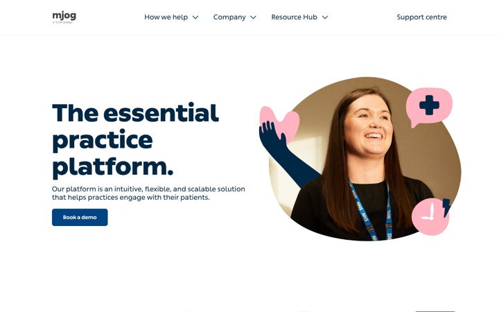 Screenshot of mjog.com
