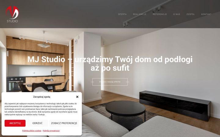 Screenshot of mjstudio-wroclaw.com