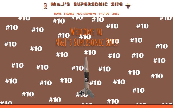 Screenshot of mjsupersonicsite.com