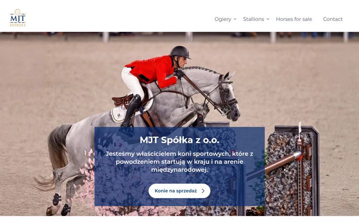 Screenshot of mjthorses.com