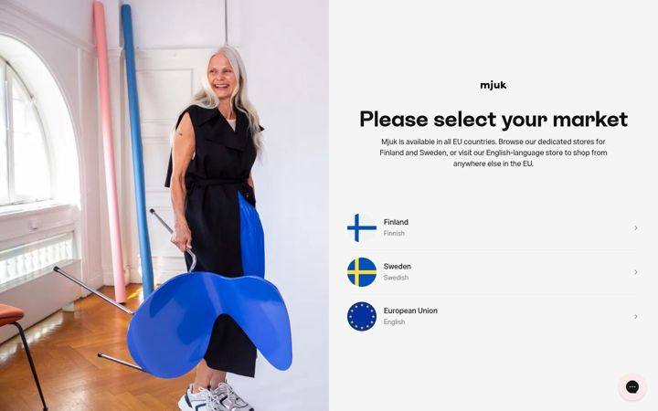 Screenshot van mjukhome.com