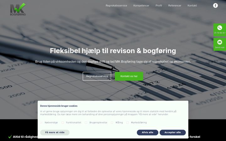Screenshot of mk-bogforing.dk
