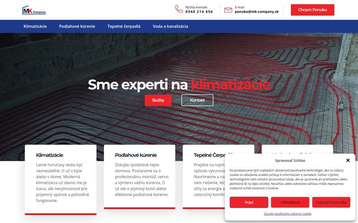 Екранна снимка на mk-company.sk