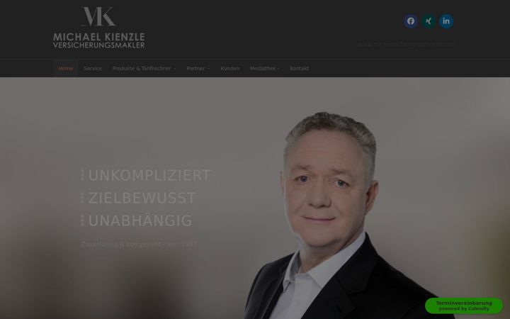 Screenshot of mk-versicherungsmakler.com