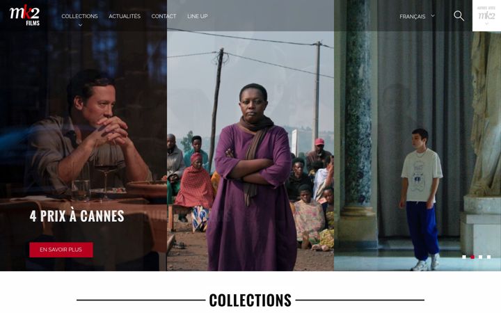 Screenshot of mk2films.com