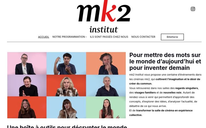 Screenshot of mk2institut.com