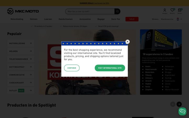 Screenshot of mkcmoto.com