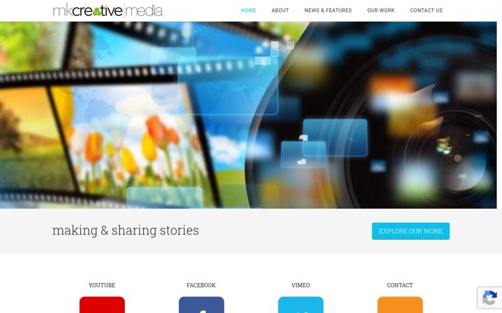Screenshot of mkcreativemedia.com