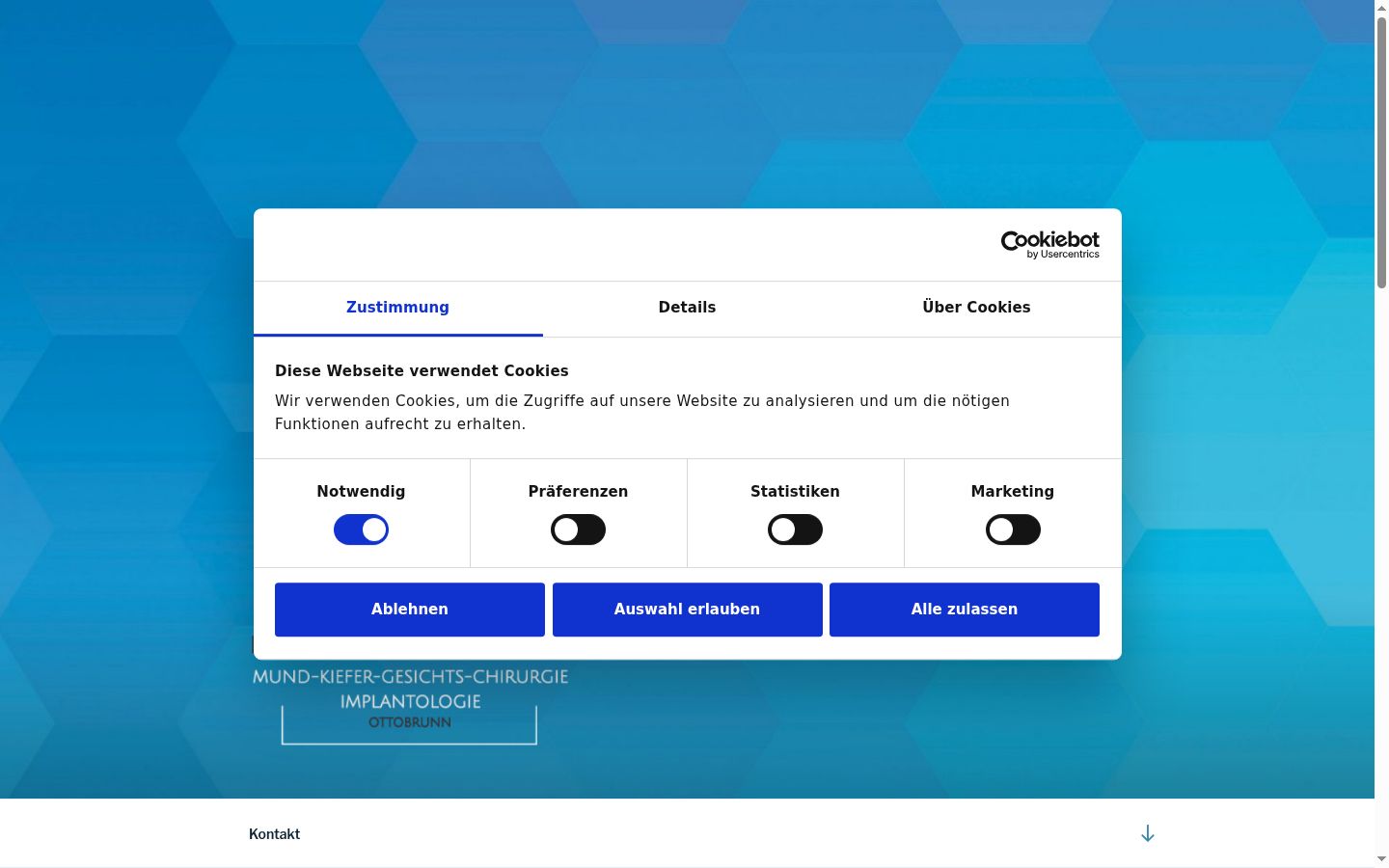 Zrzut ekranu banera zgody wyświetlanego przed jakąkolwiek interakcją