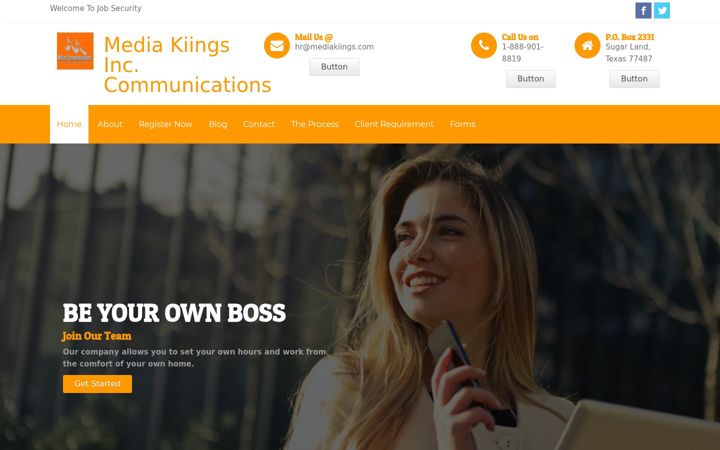 Screenshot of mkinccommunications.com
