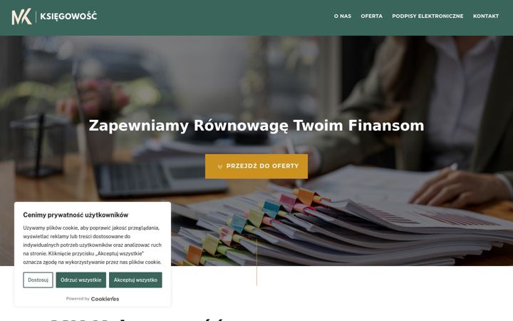 Screenshot of mkksiegowosc.com