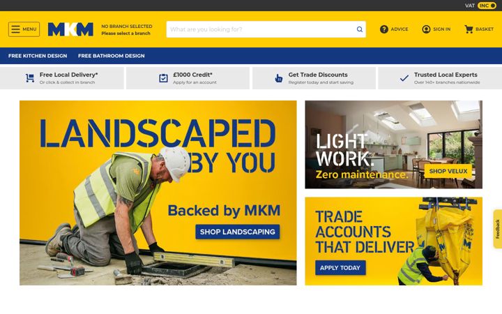 Screenshot of mkm.com