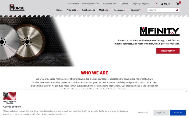 Screenshot of mkmorse.com