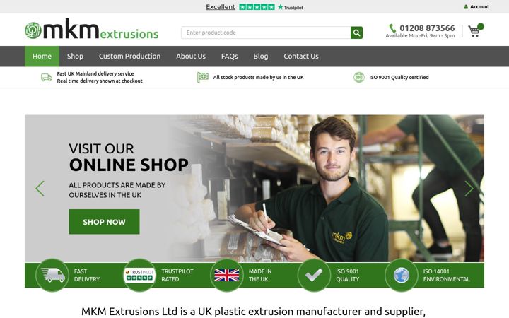 Screenshot of mkmplastics.com