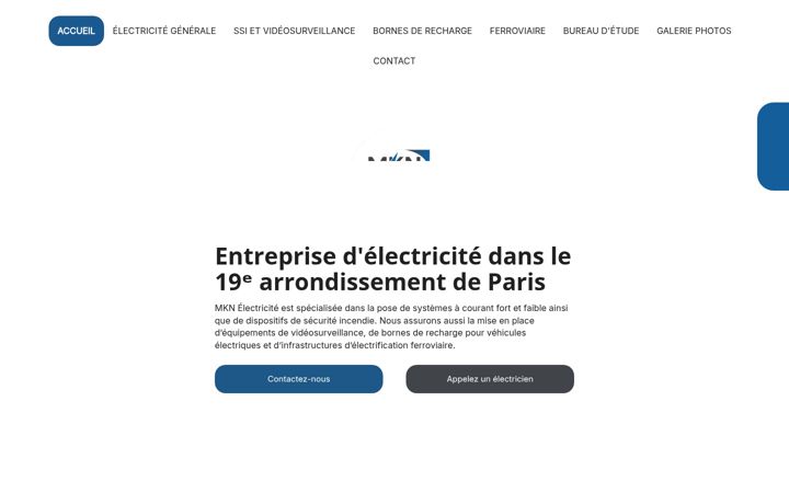 Screenshot of mkn-electricite.com