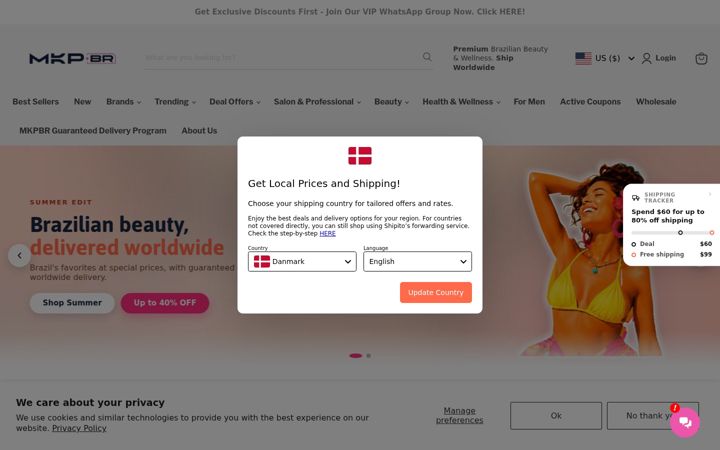 Screenshot of mkpbr.com
