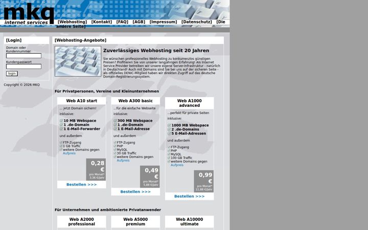 Screenshot of mkq.de