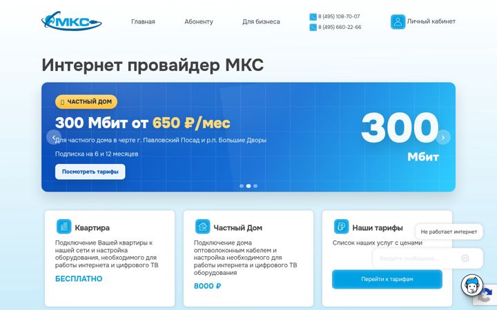 Screenshot ta' mks-net.ru