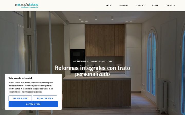 Screenshot of mksarquitecturaconstructiva.com