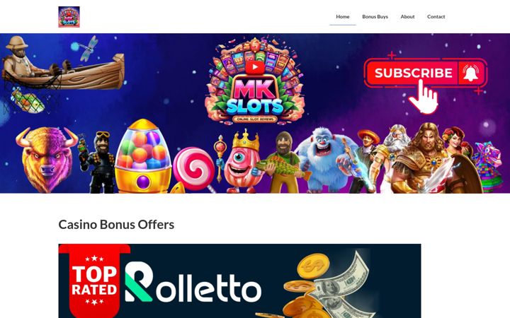 Screenshot of mkslotreviews.com