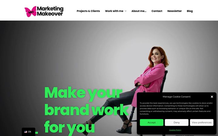 Screenshot of mktmakeover.com