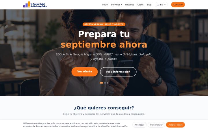 Screenshot of mktweb360.com