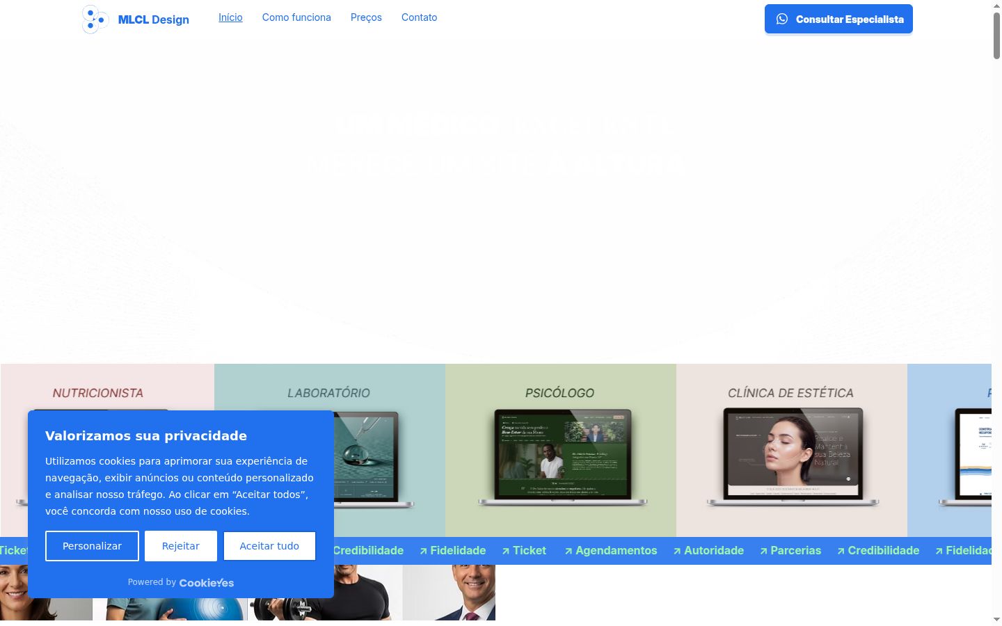 Screenshot tal-banner tal-kunsens muri qabel kwalunkwe interazzjoni