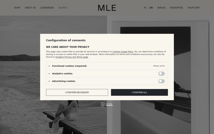 Screenshot of mlecollection.com