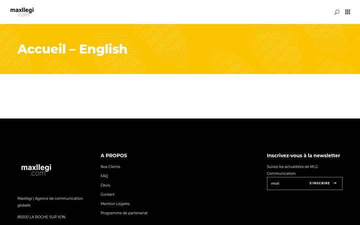 Screenshot of mlgcommunication.com