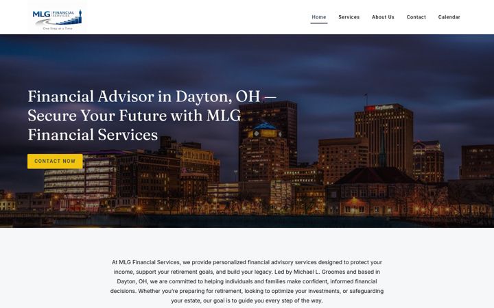 Screenshot of mlgfinancialservices.com