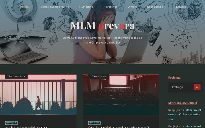 Screenshot of mlmprevara.com