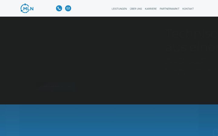 Screenshot of mlnbau.com
