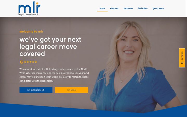 Screenshot of mlr-recruitment.com