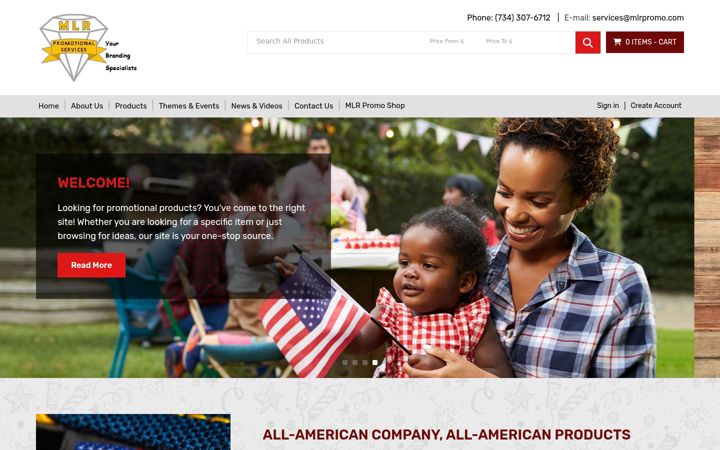 Screenshot of mlrpromo.com