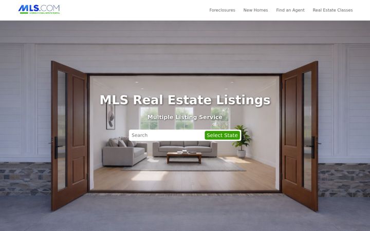 Screenshot of mls.com