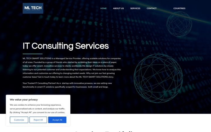 Screenshot of mltechsmartsolutions.com