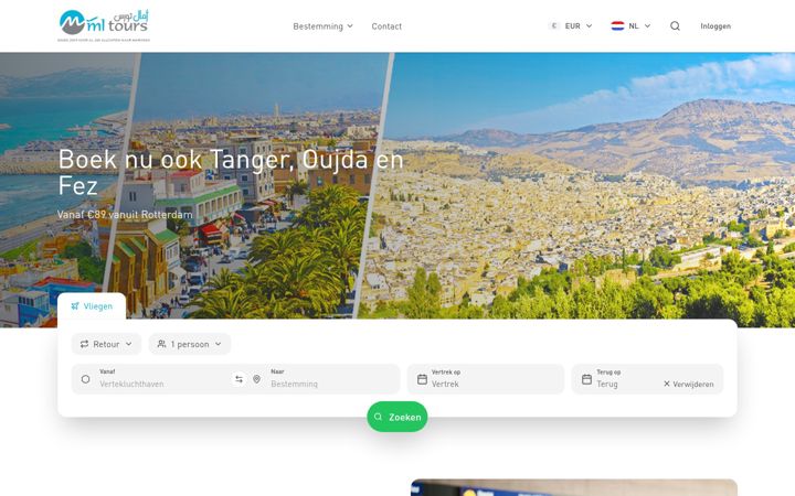 Screenshot of mltours.nl
