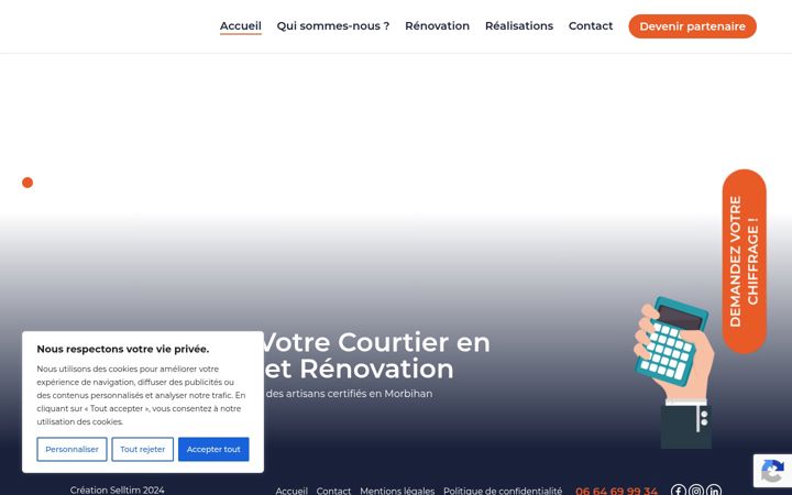 Screenshot of mltravaux.com