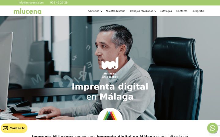 Screenshot of mlucena.com
