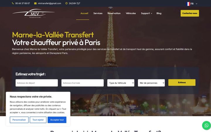 Screenshot of mlvtransfert.com