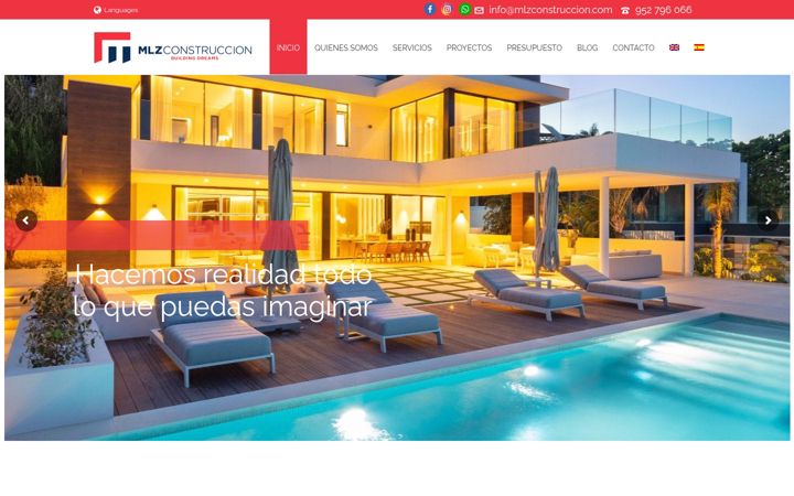 Screenshot of mlzconstruccion.com