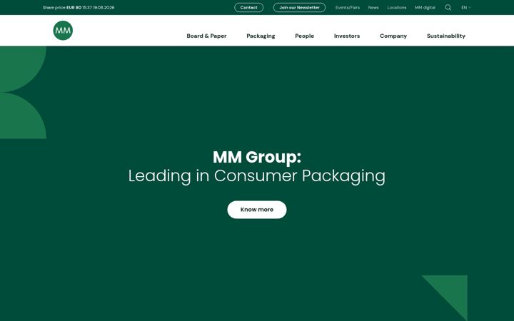 Screenshot of mm-karton.com
