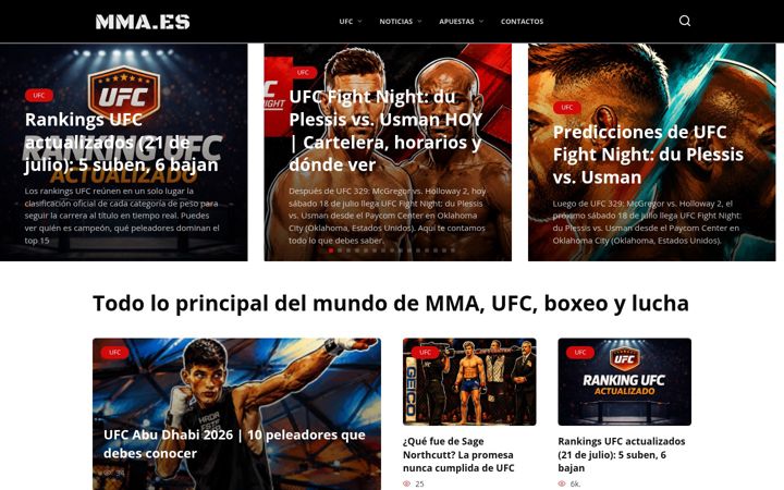 Screenshot of mma.es