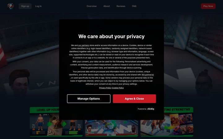 Screenshot of mmamanager.com