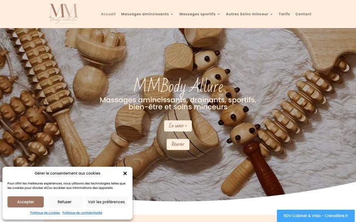 Screenshot of mmbodyallure.com