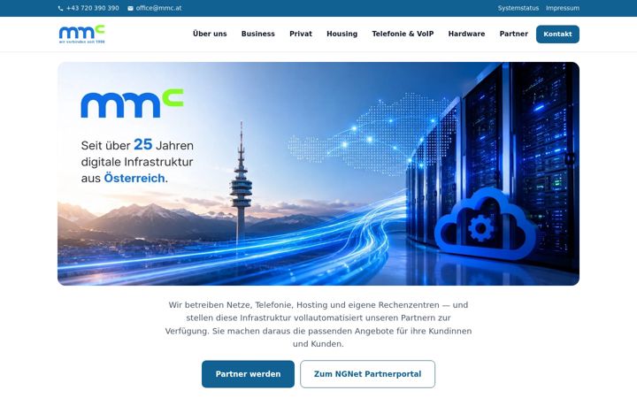 Screenshot of mmc.at